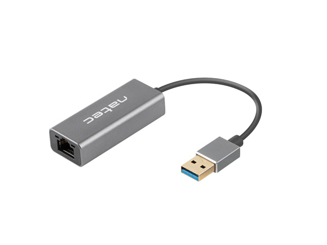 Obrázek NATEC CRICKET externí Ethernet síťová karta USB 3.0 1X RJ45 1GB kabel