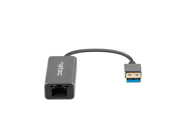 Obrázek NATEC CRICKET externí Ethernet síťová karta USB 3.0 1X RJ45 1GB kabel