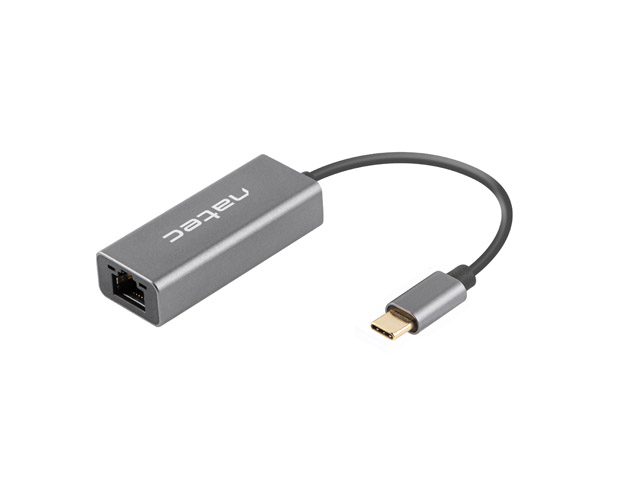 Obrázek NATEC CRICKET externí Ethernet síťová karta USB-C 3.1 1X RJ45 1GB kabel