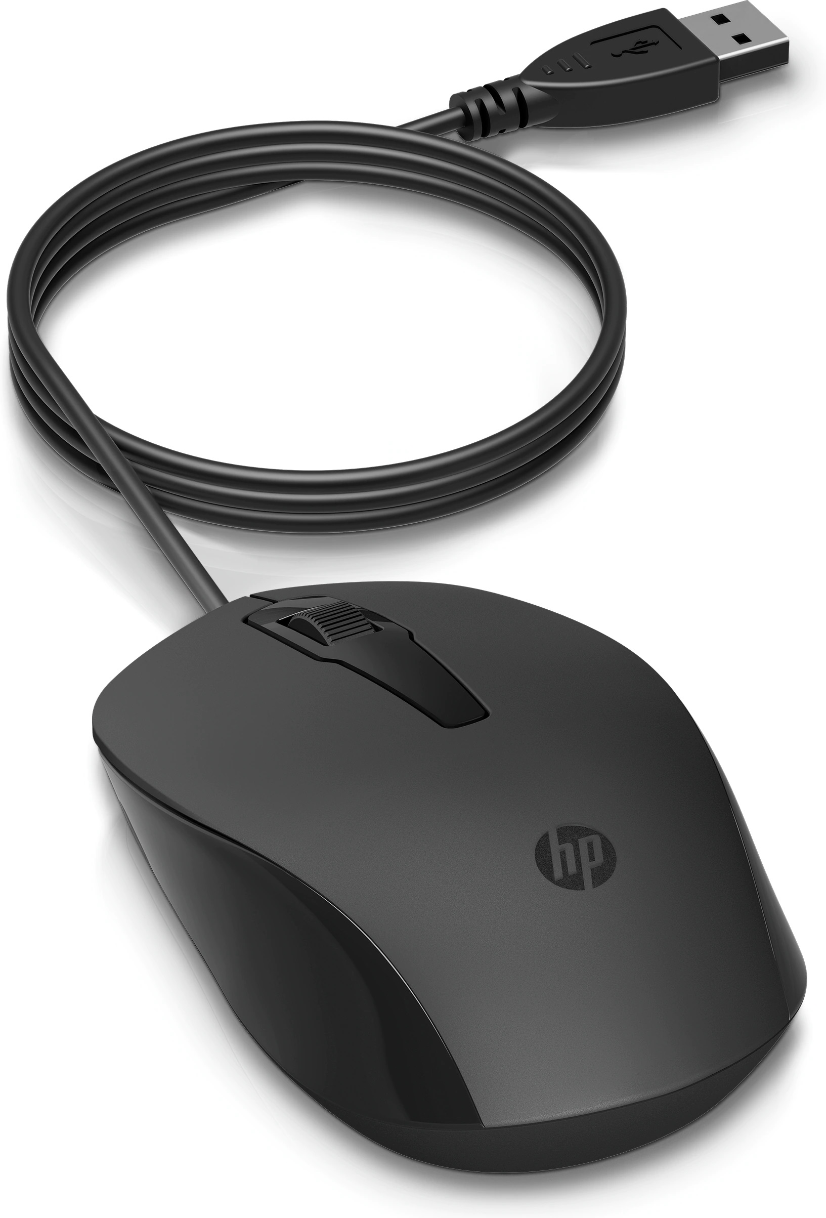 Obrázek HP 150 Mouse/Kancelářská/Optická/Drátová USB/Černá