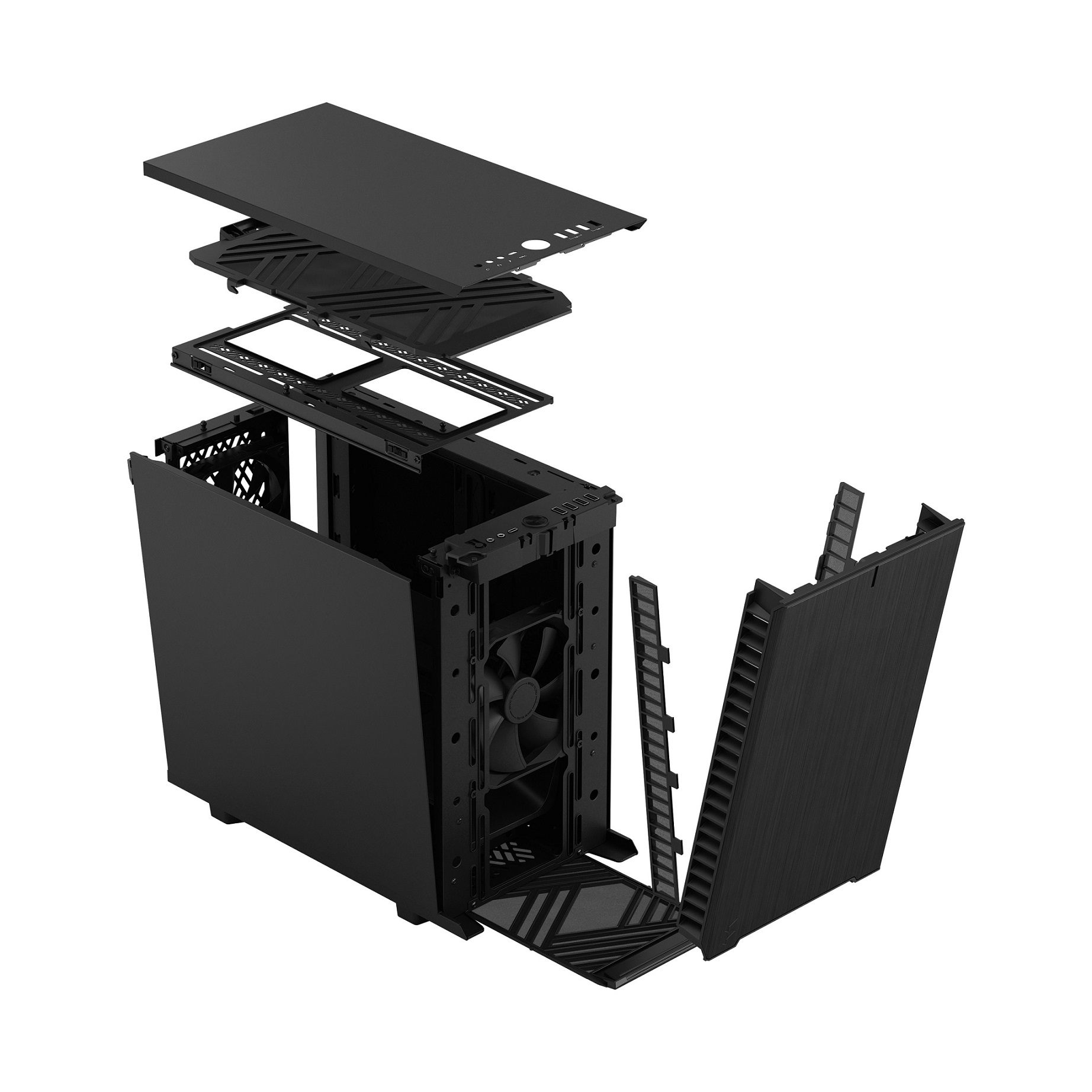 Obrázek Fractal Design Define 7 Nano Black Solid/Mini ITX/Černá