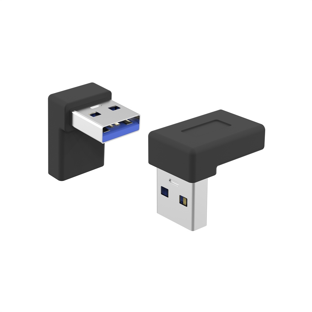 Obrázek PremiumCord redukce USB-C - USB 3.0 Male, zahnutá2