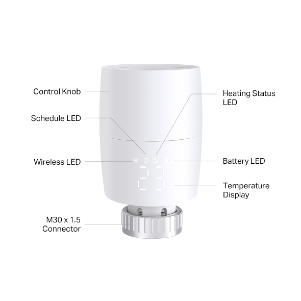 Obrázek TP-link KE100 Kasa Smart Thermostatic Radiator Valve