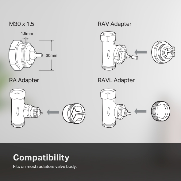 Obrázek TP-link KE100 Kasa Smart Thermostatic Radiator Valve