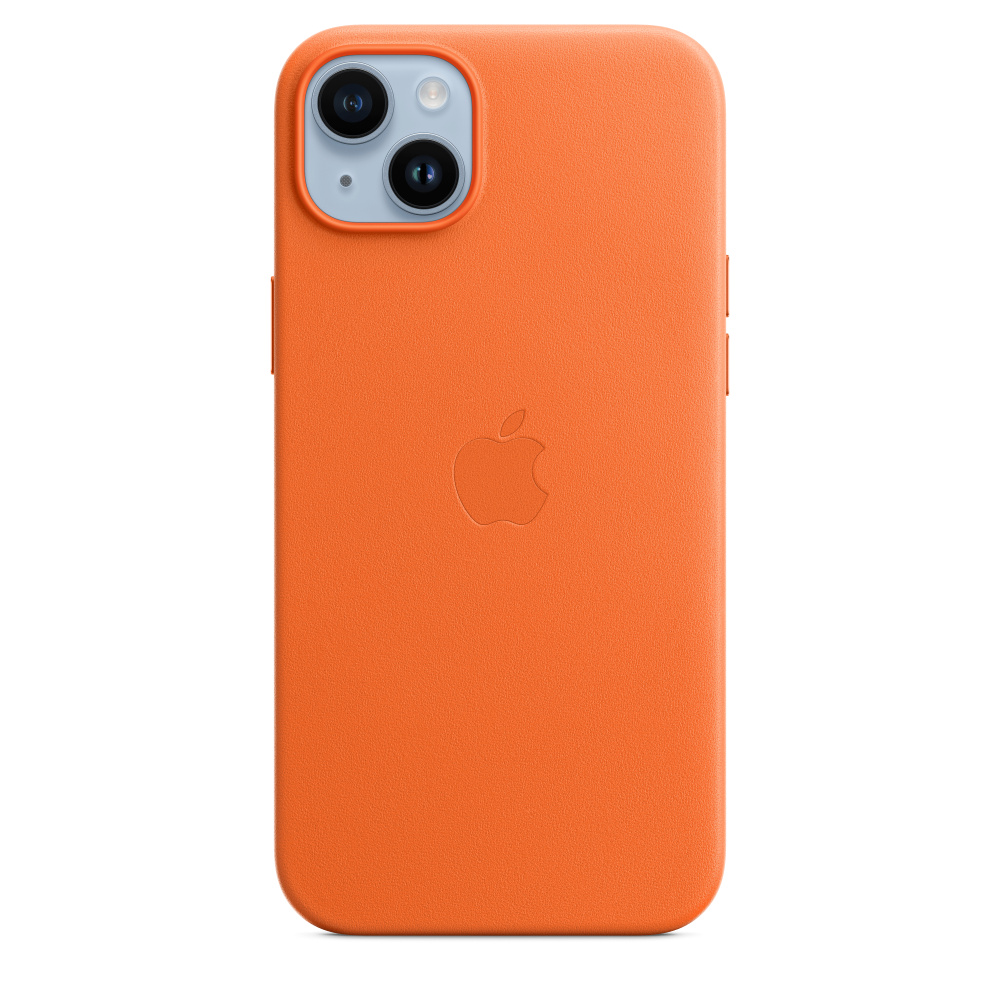 Obrázek iPhone 14+ Leather Case with MagSafe - Orange