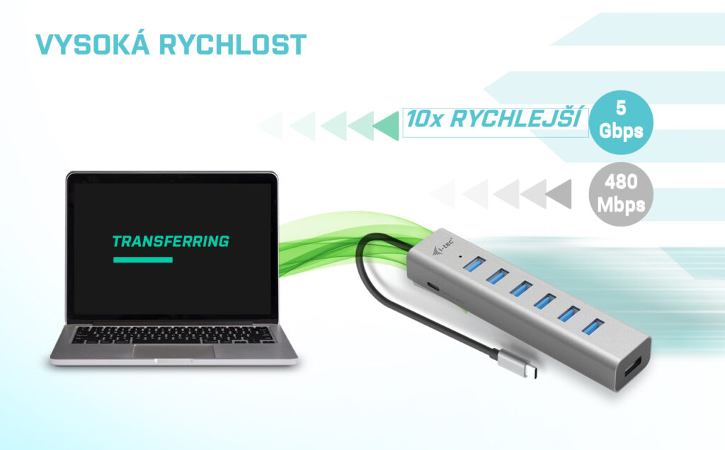 Obrázek i-tec USB-C Charging Metal HUB 7 Port