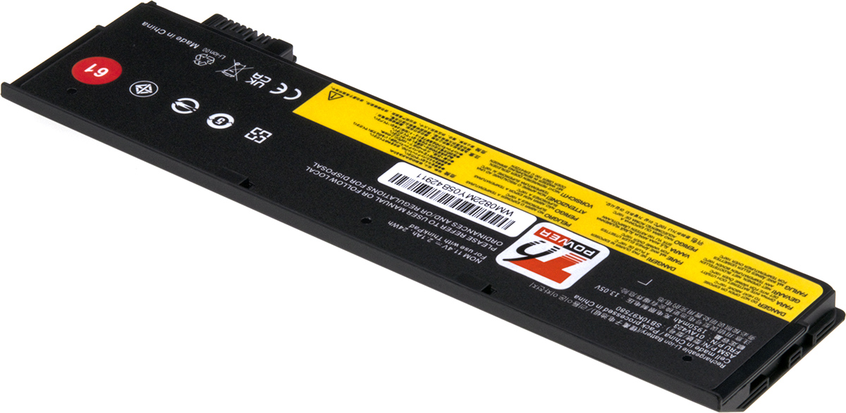 Obrázek Baterie T6 Power Lenovo ThinkPad T470, T480, T570, T580, 2100mAh, 24Wh, 3cell