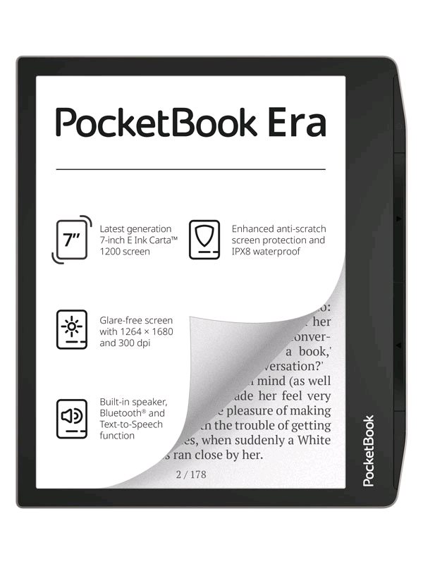 Obrázek E-book POCKETBOOK 700 ERA, 16GB, Stardust Silver, stříbrný