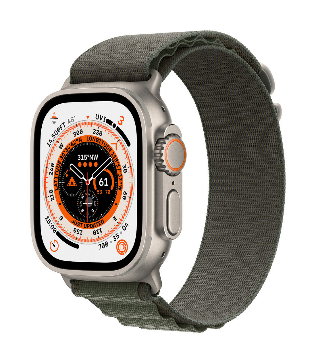 Obrázek Apple Watch Ultra/49mm/Titan/Sport Band/Green Alpine