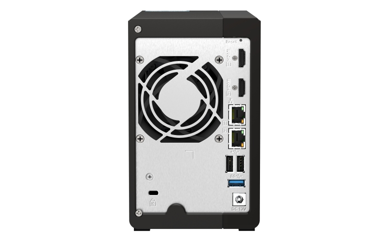 Obrázek QNAP TS-253E-8G (4core 2,6GHz, 8GB RAM, 2x SATA, 2x M.2 NVMe slot, 2x HDMI 4K, 2x 2,5GbE, 4x USB)