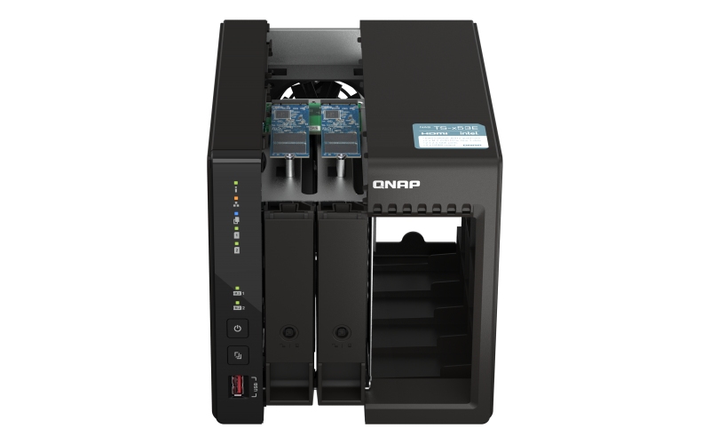 Obrázek QNAP TS-253E-8G (4core 2,6GHz, 8GB RAM, 2x SATA, 2x M.2 NVMe slot, 2x HDMI 4K, 2x 2,5GbE, 4x USB)