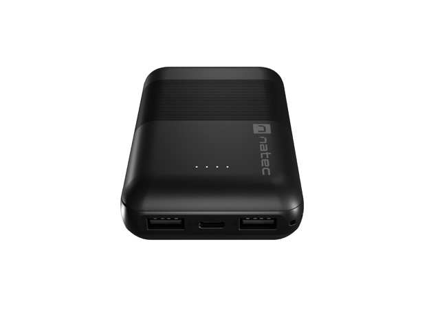 Obrázek NATEC powerbanka TREVI COMPACT 10000 mAh 2X USB-A + 1X USB-C, černá