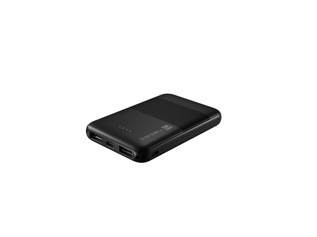 Obrázek NATEC powerbanka TREVI COMPACT 5000 mA 2X USB-A + 1X USB-C, černá