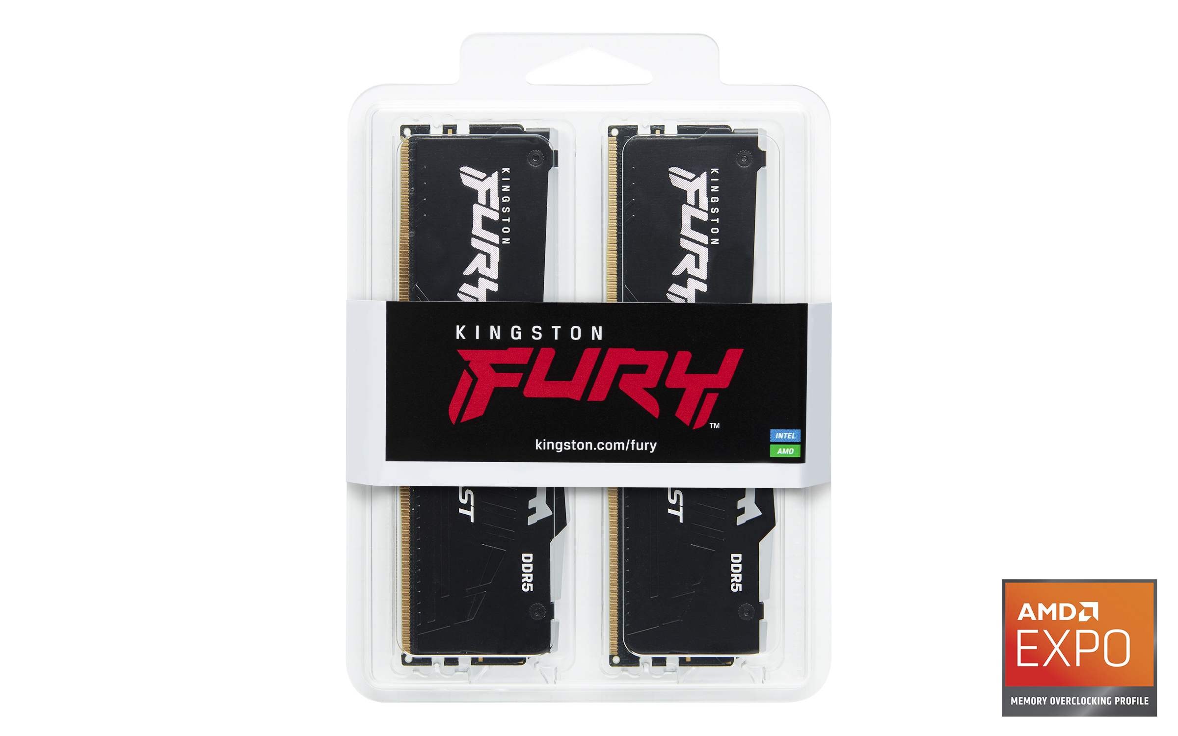 Obrázek Kingston FURY Beast EXPO/DDR5/32GB/5600MHz/CL36/2x16GB/RGB/Black