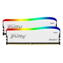 Obrázek Kingston FURY Beast White/DDR4/32GB/3200MHz/CL16/2x16GB/RGB/White