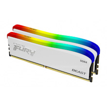 Obrázek Kingston FURY Beast White/DDR4/32GB/3200MHz/CL16/2x16GB/RGB/White