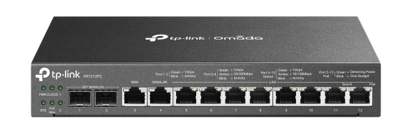 Obrázek TP-Link ER7212PC Gb VPN router POE+ controller Omada SDN