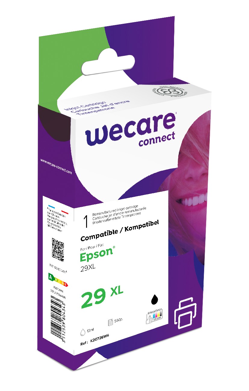 WECARE ARMOR ink kompatibilní s Epson XP235, T29914010, 15ml, černá/black