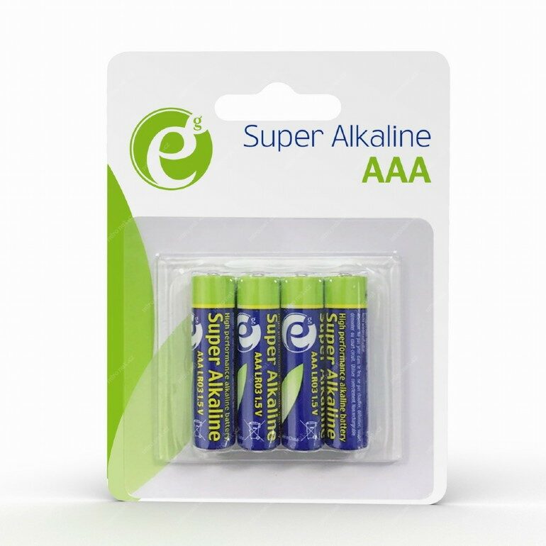 Obrázek GEMBIRD alkalické baterie AAA 4ks