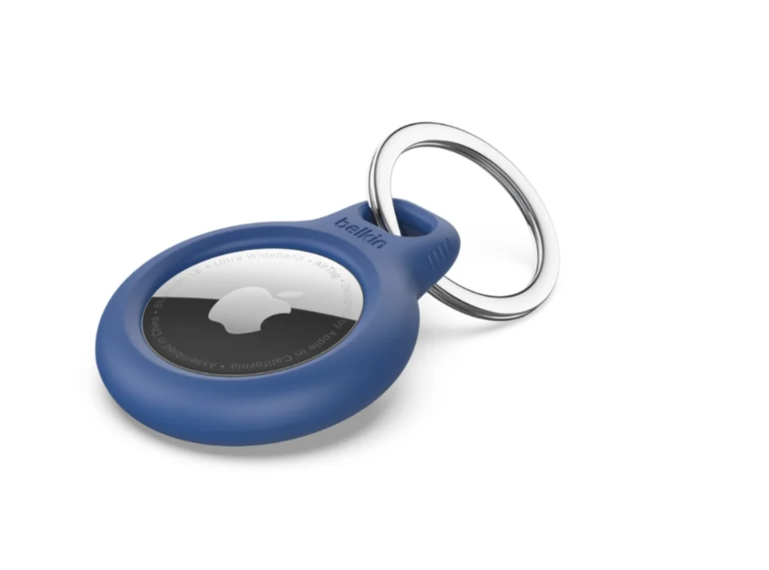 Obrázek Belkin pouzdro s kroužkem na klíče pro Airtag modré