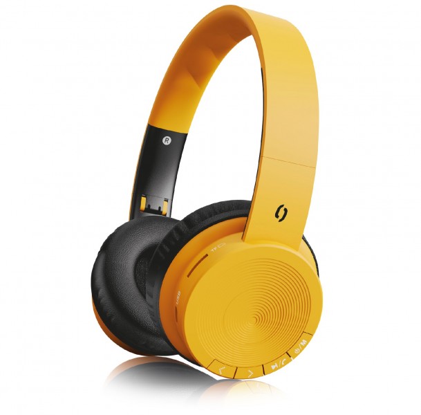 Obrázek Bluetooth sluchátka ALIGATOR AH02, hořčicově žlutá