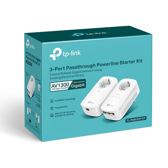 Obrázek TP-Link TL-PA8033P KIT AV1300 Gb průchozí powerline kit (2ks)