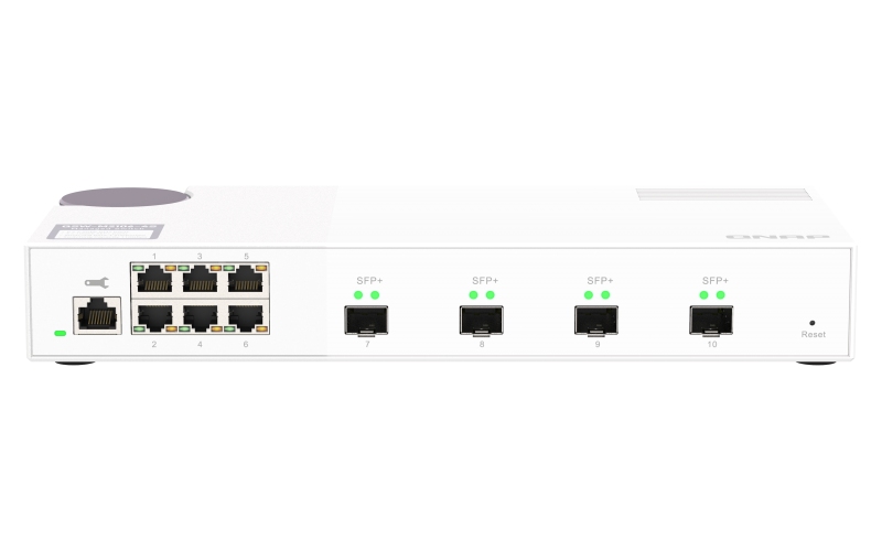 Obrázek QNAP řízený switch QSW-M2106-4S (6x 2,5GbE RJ45 a 4x 10GbE SFP+)