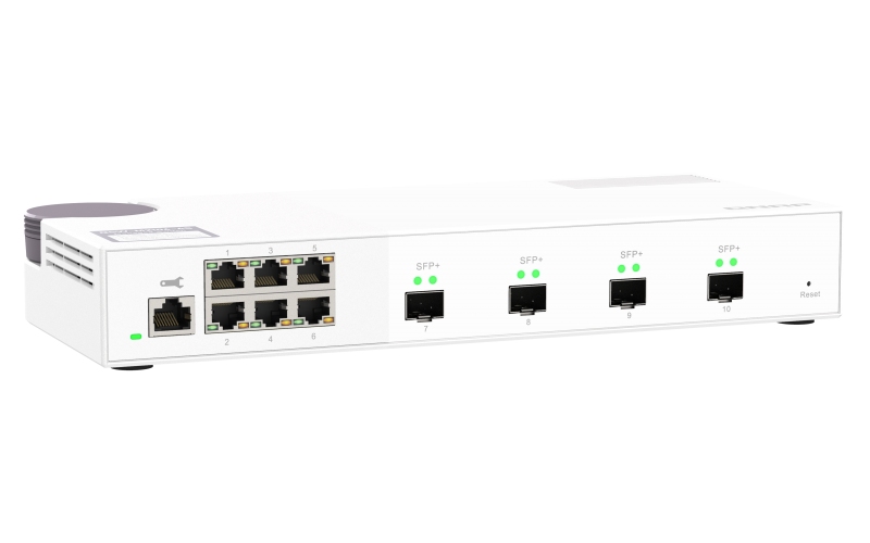 Obrázek QNAP řízený switch QSW-M2106-4S (6x 2,5GbE RJ45 a 4x 10GbE SFP+)