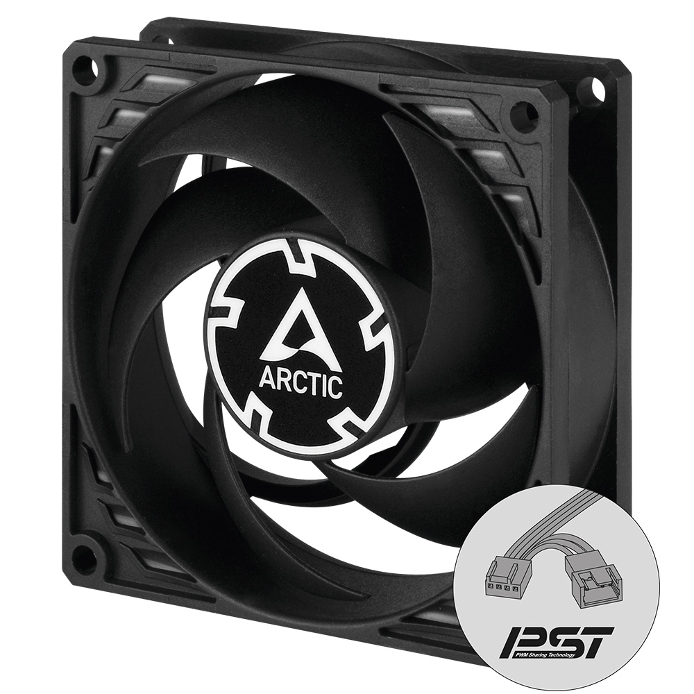 Obrázek ARCTIC P8 PWM PST Case Fan - 80mm case fan with PWM control and PST cable