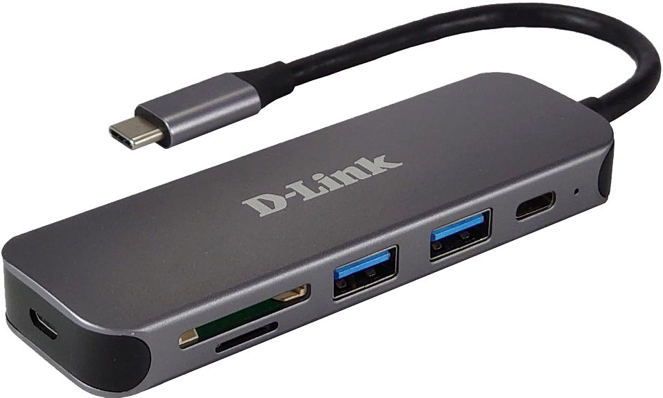 Obrázek D-Link 5-in-1 USB-C Hub with Card Reader