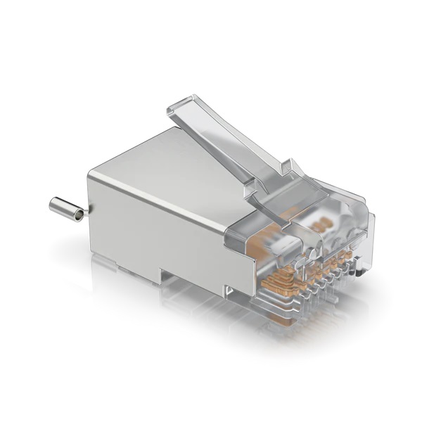 Ubiquiti UISP-Connector-SHD - STP RJ45 konektor, Cat5, 8p8c, drát, pozlacený, AWG24 (100ks)