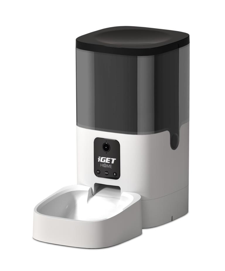 Obrázek iGET HOME Feeder 6LC  - automaticé krmítko pro domácní mazlíčky na suché krmino, kamera