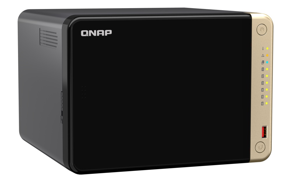 Obrázek QNAP TS-664-8G (4core 2,9GHz, 8GB RAM, 6xSATA, 2x M.2 NVMe slot, 1xPCIe, 1xHDMI 4K, 2x2,5GbE, 4xUSB)