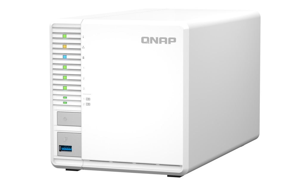 Obrázek QNAP TS-364-8G (4core 2,9GHz, 8GB RAM, 3x SATA, 2x M.2 NVMe sloty, 3x USB, 1x 2,5GbE, 1x HDMI 1.4b)