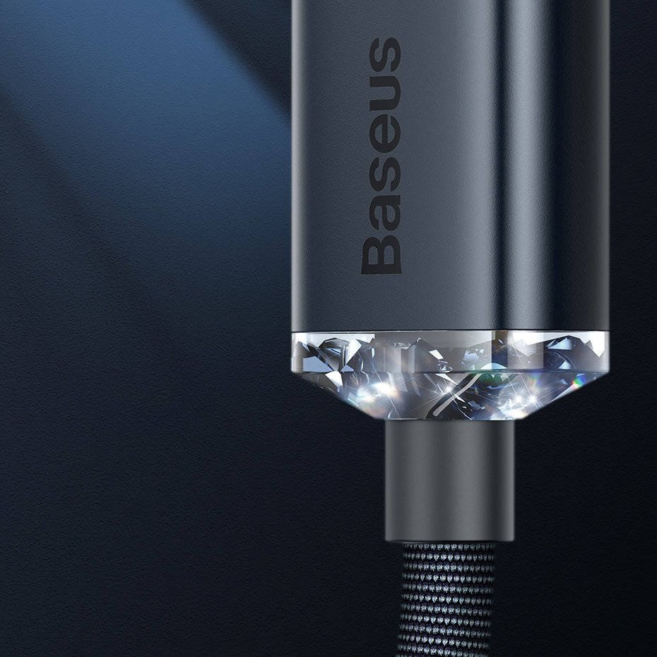 Obrázek Baseus CAJY000001 Crystal Shine Series Datový Kabel USB - Lightning 20W 1,2m Black