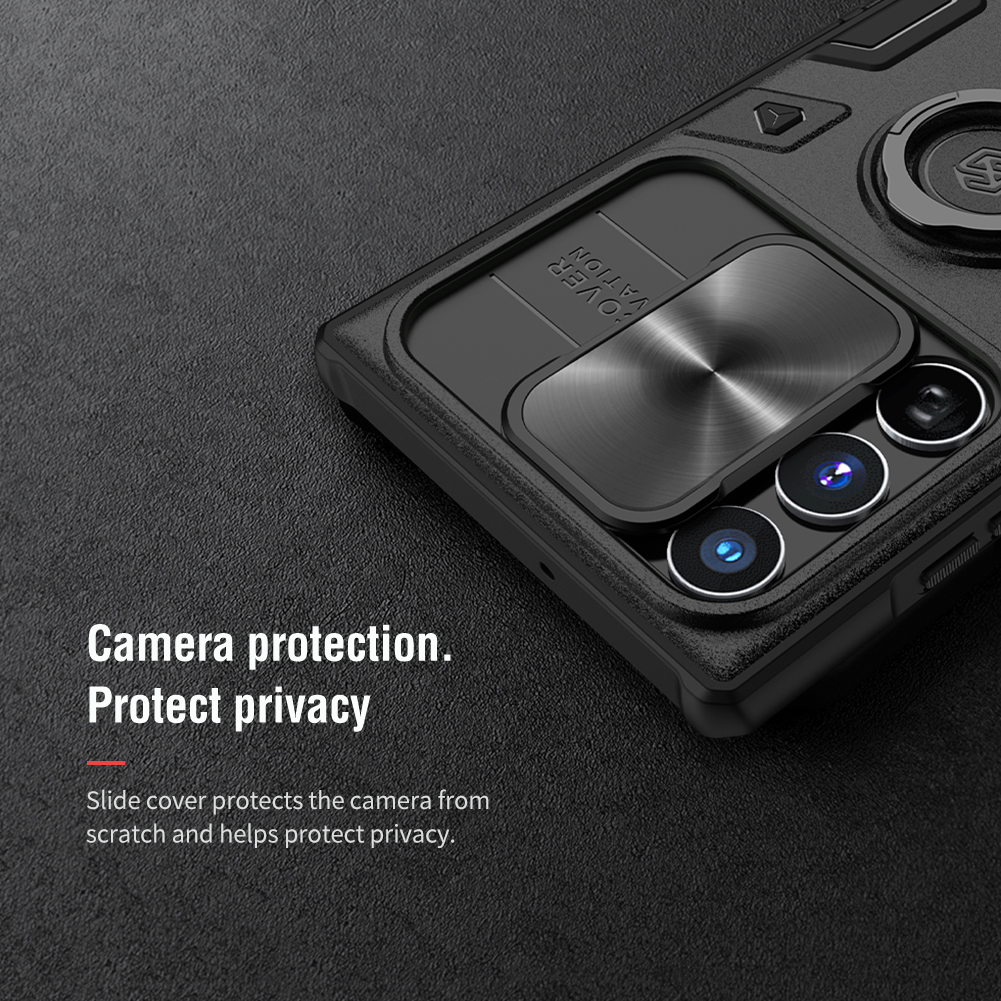 Obrázek Nillkin CamShield Armor PRO Zadní Kryt pro Samsung Galaxy S23 Ultra Black