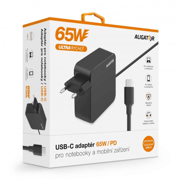 Obrázek Aligator Power Delivery 65W USB-C adaptér