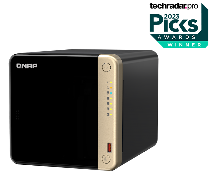 Obrázek QNAP TS-464-8G (4core 2,9GHz, 8GB RAM, 4xSATA, 2x M.2 NVMe slot, 1xPCIe, 1xHDMI 4K, 2x2,5GbE, 4xUSB)