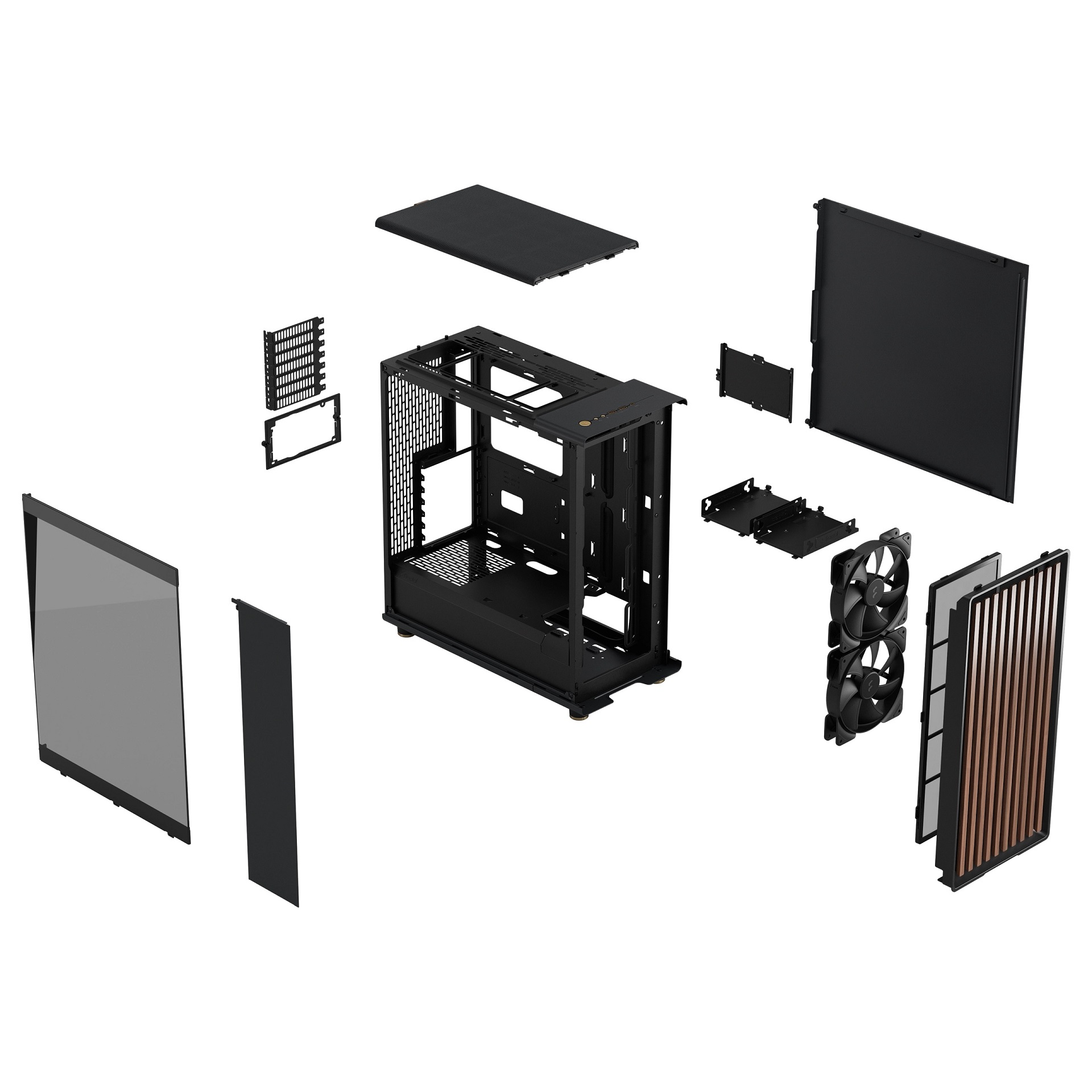 Obrázek Fractal Design North Charcoal Black TG Light Tint/Midi Tower/Transpar./Černá