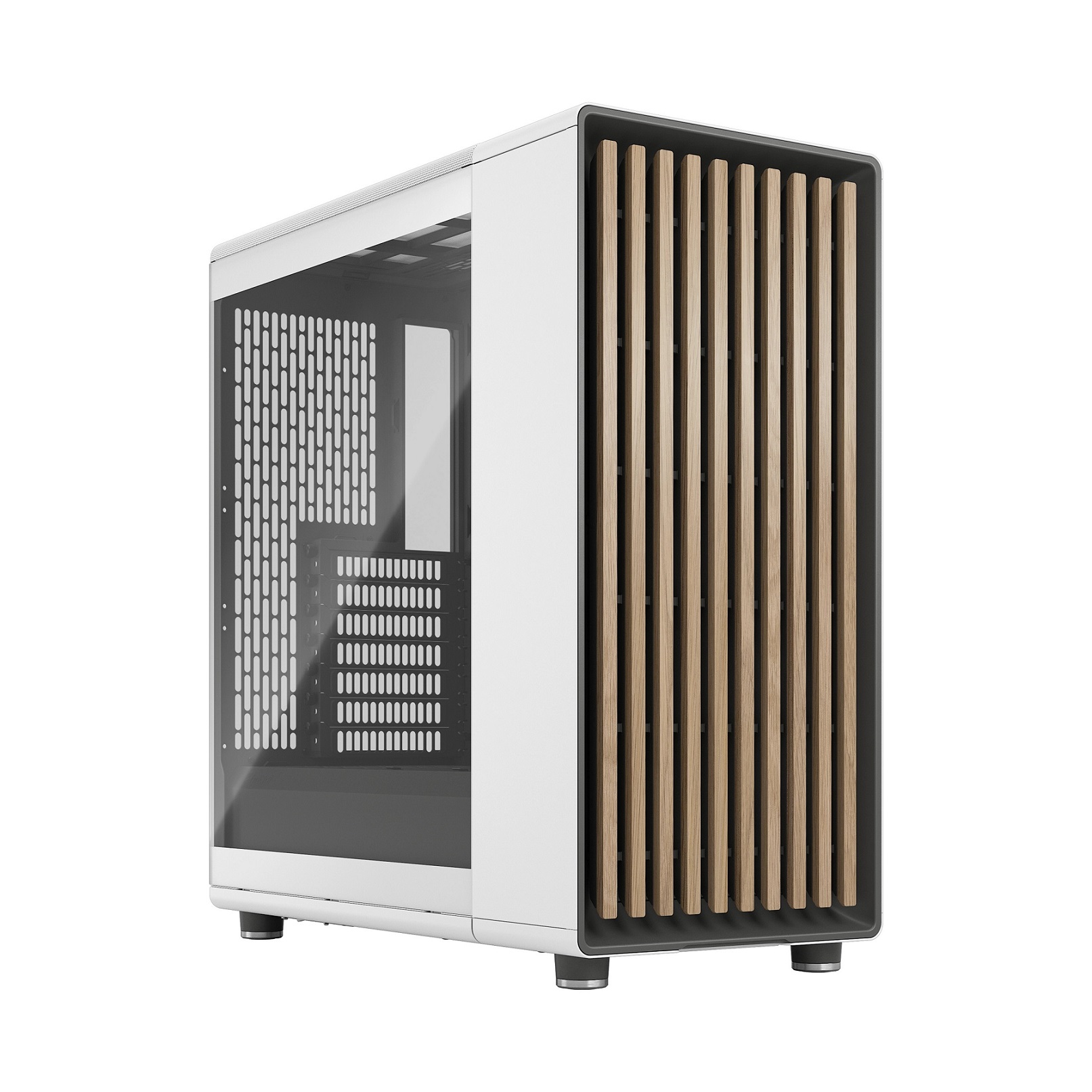 Obrázek Fractal Design North Chalk White TG Clear Tint/Midi Tower/Transpar./Bílá