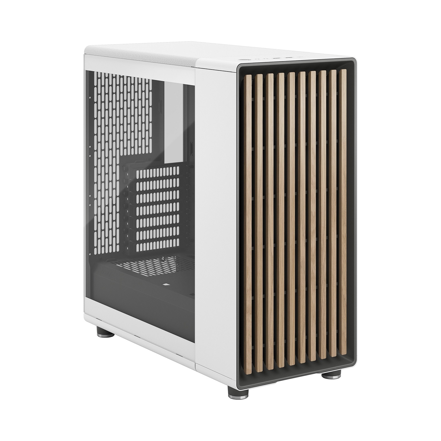 Obrázek Fractal Design North Chalk White TG Clear Tint/Midi Tower/Transpar./Bílá