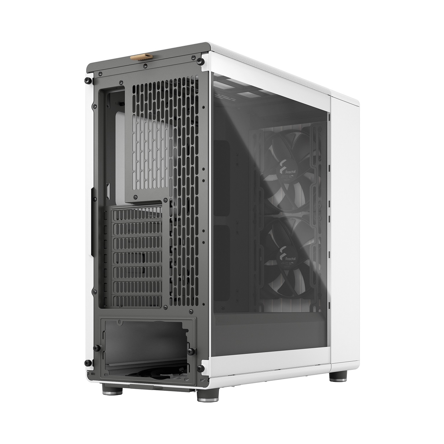 Obrázek Fractal Design North Chalk White TG Clear Tint/Midi Tower/Transpar./Bílá