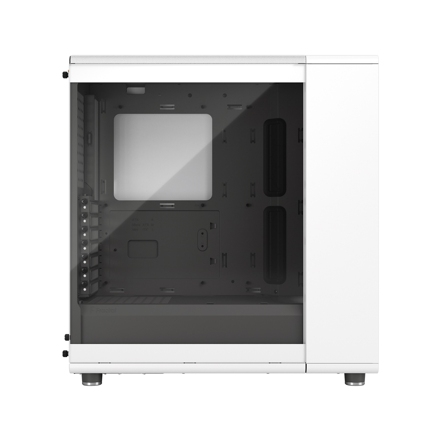 Obrázek Fractal Design North Chalk White TG Clear Tint/Midi Tower/Transpar./Bílá