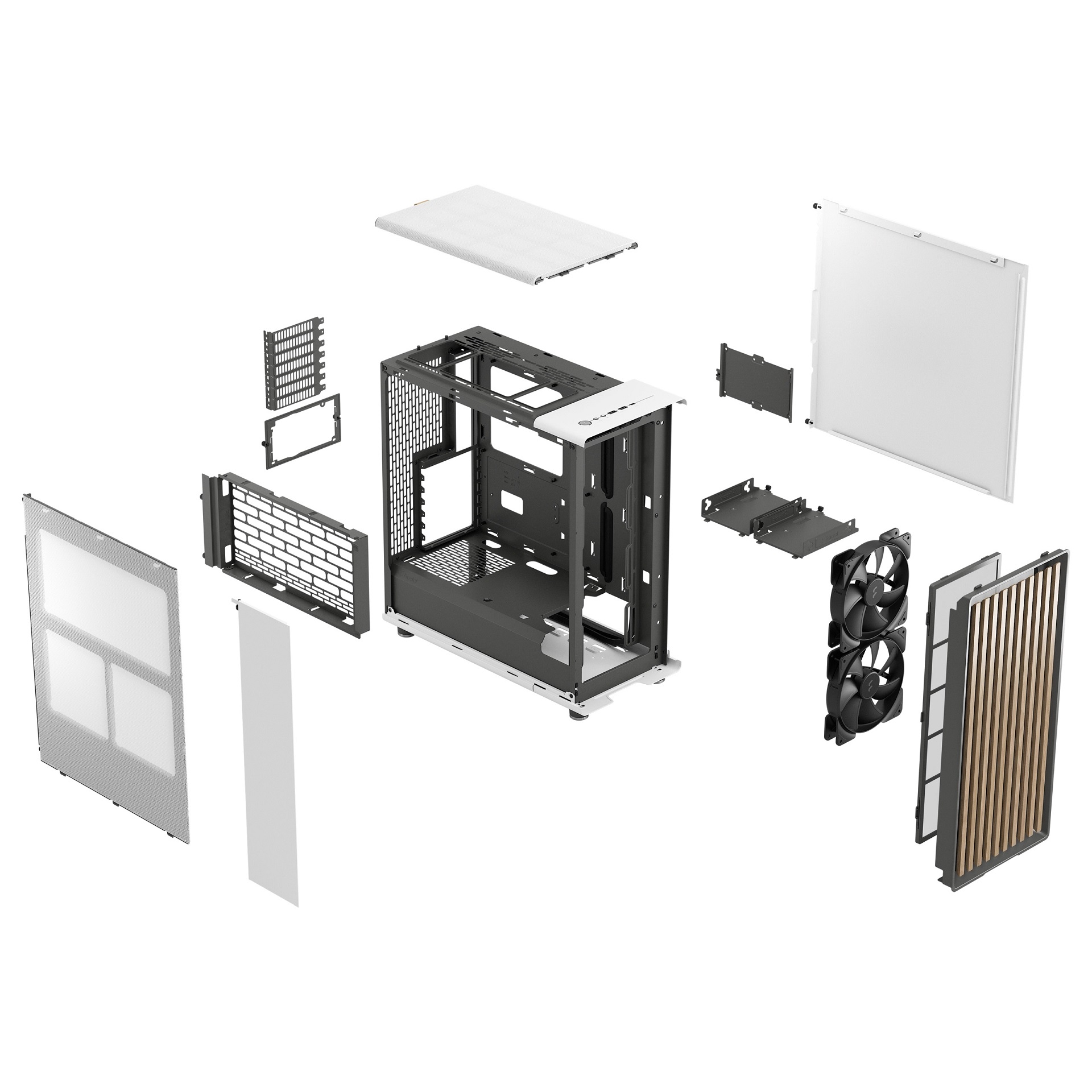 Obrázek Fractal Design North Chalk White/Midi Tower/Bílá