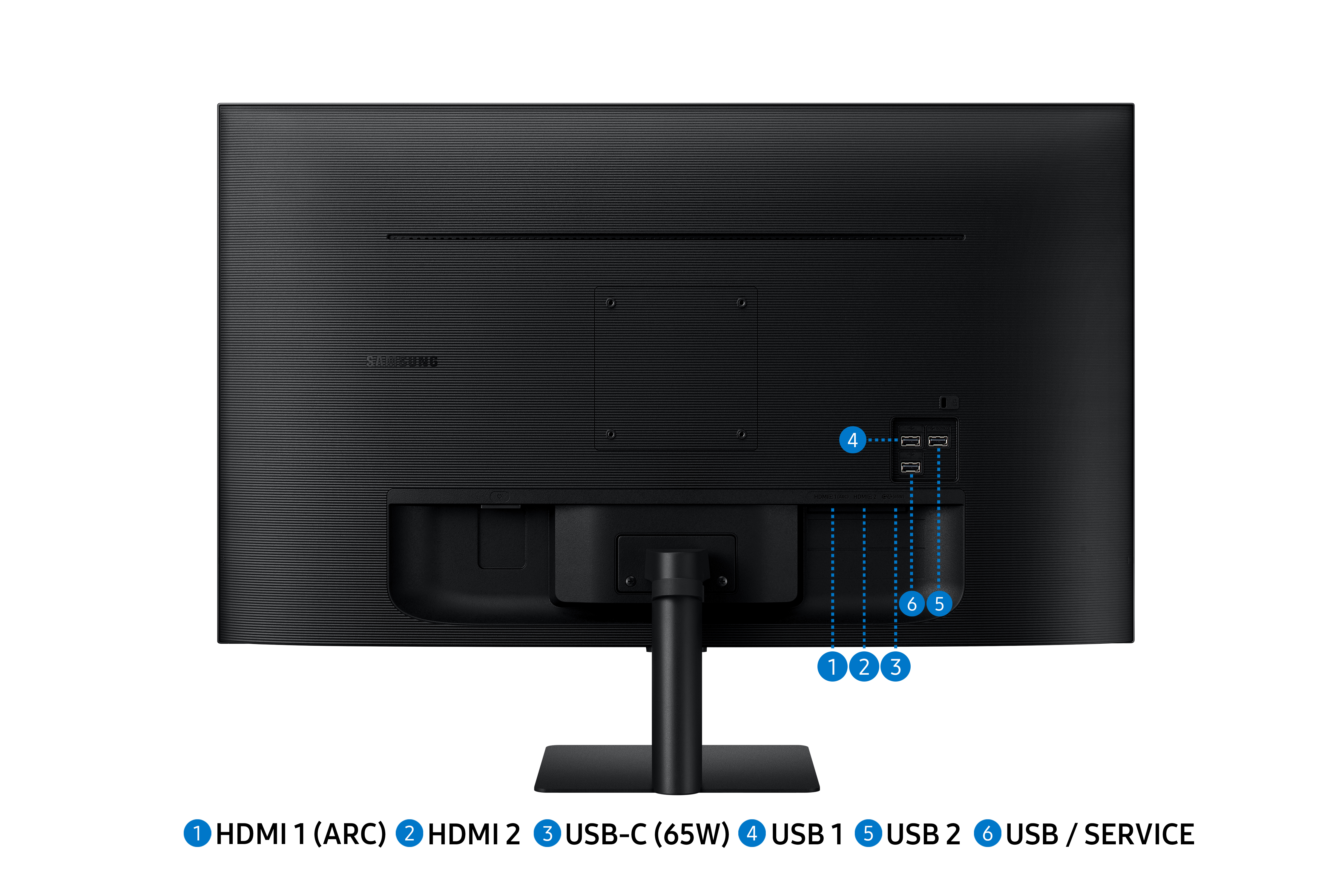 Obrázek Samsung Smart Monitor/M7/32"/VA/4K UHD/60Hz/4ms/Black/2R