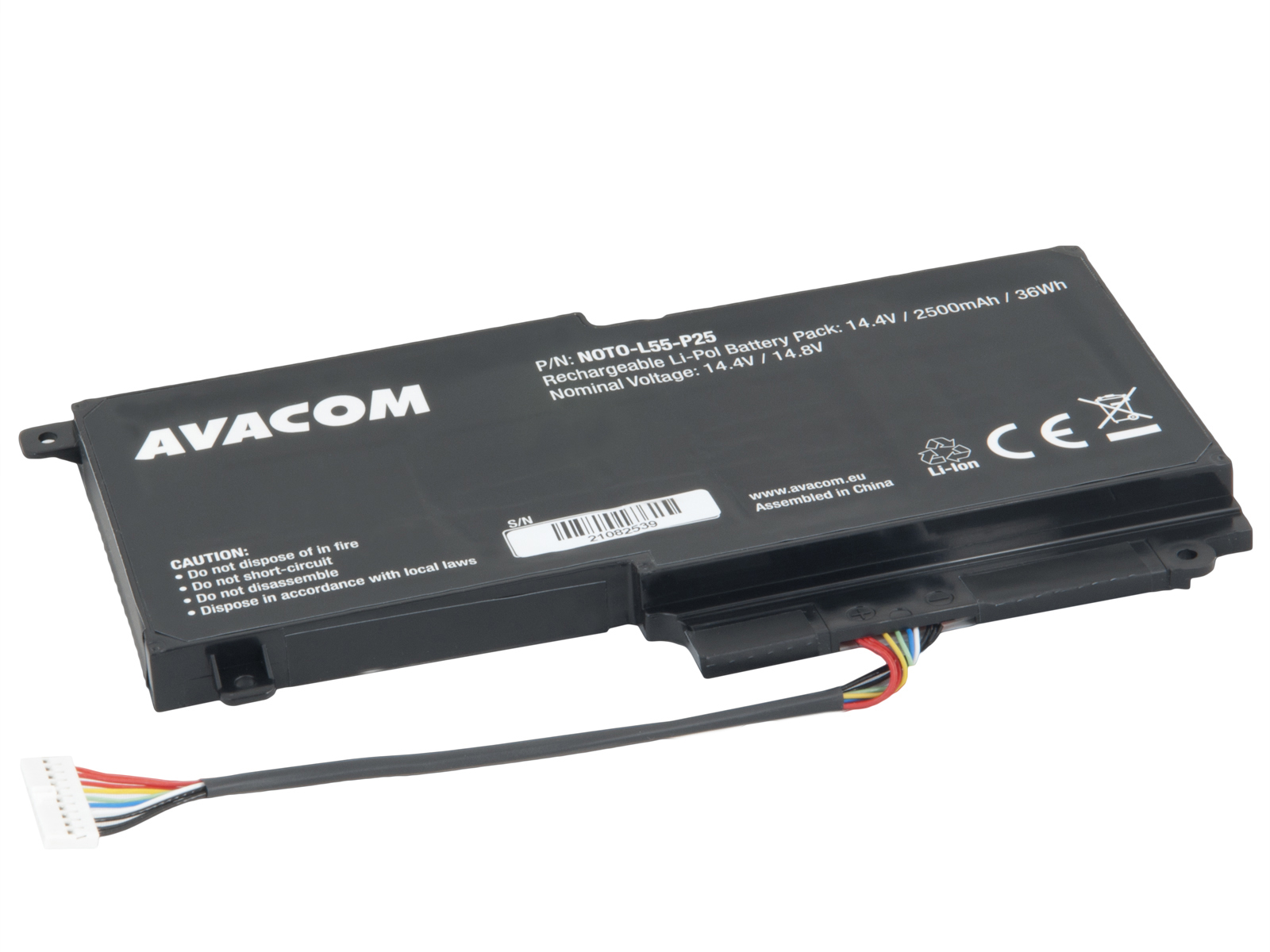 Baterie AVACOM pro Toshiba Satellite L50, L55 Li-Pol 14,4V 2500mAh