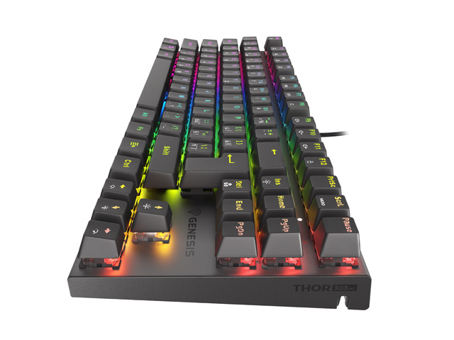 Obrázek Genesis herní mechanická klávesnice THOR 303/TKL/RGB/Outemu Red/Drátová USB/CZ/SK layout/Černá