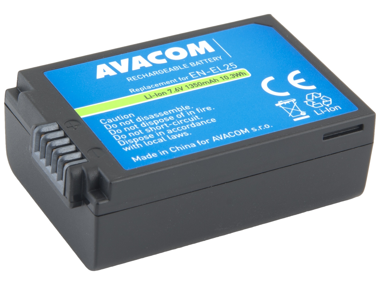 Obrázek Baterie AVACOM Nikon EN-EL25 Li-Ion 7.6V 1350mAh 10.3Wh