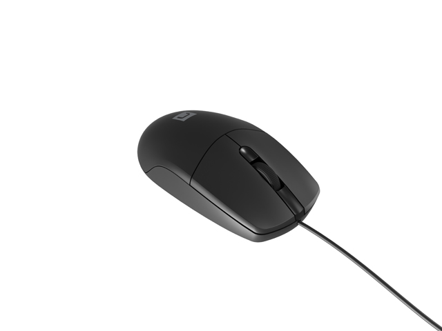 Obrázek Natec optická myš RUFF 2/1 000 DPI/Kancelářská/Optická/Drátová USB/Černá
