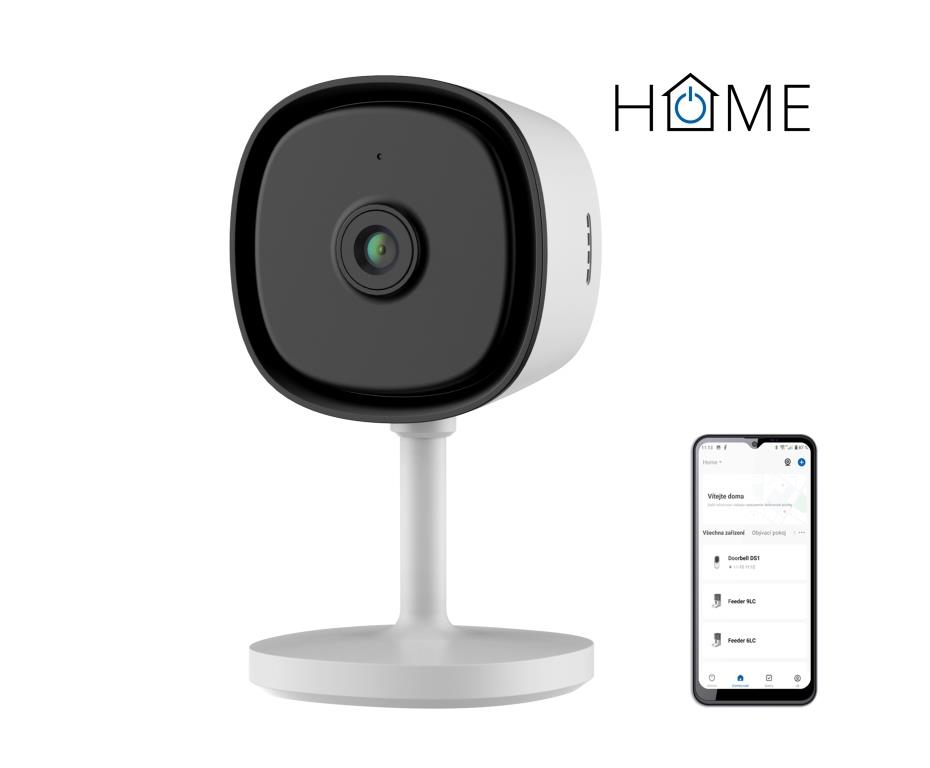 Obrázek iGET HOME Camera CS1 White - WiFi IP FullHD 1080p kamera, noční vidění, dvoucestné audio, microSD